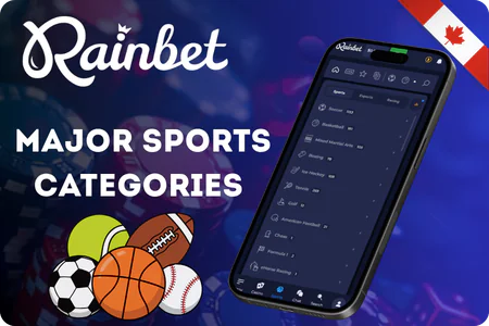 Sports categories betting interface