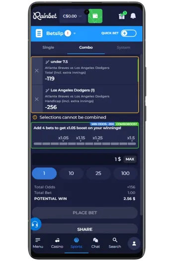 Place your first bet