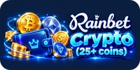 Rainbet sportbook Crypto 25+ coins